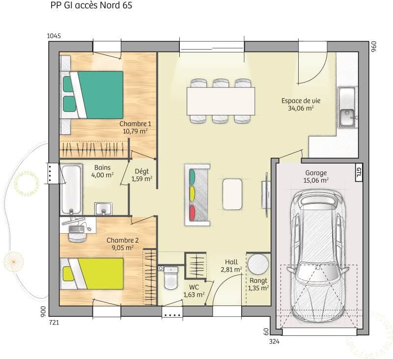 Maison neuve - Terrain à bâtir () à Blainville-sur-Orne (14), prix 210 000 €