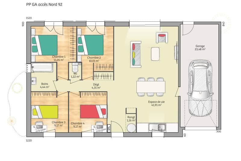 Maison neuve - Terrain à bâtir () à Fontaine-Étoupefour (14), prix 279 000 €