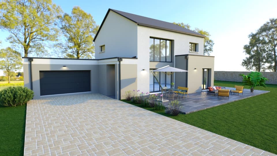 Maison neuve - Terrain à bâtir () à Fontaine-Étoupefour (14), prix 395 000 €