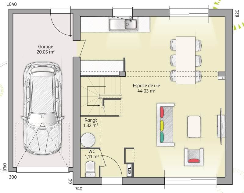 Maison neuve - Terrain à bâtir () à Noyers-Bocage (14), prix 240 000 €