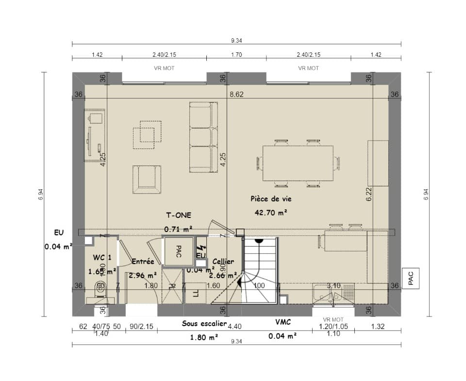 Maison neuve - Terrain à bâtir  () à La Roquette-sur-Siagne (65), prix 615 000 €