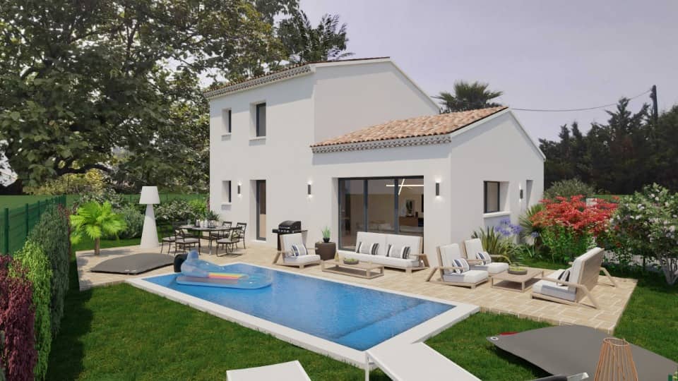 Maison neuve - Terrain à bâtir La Crau (83260) à La Crau (83), prix 517 000 €