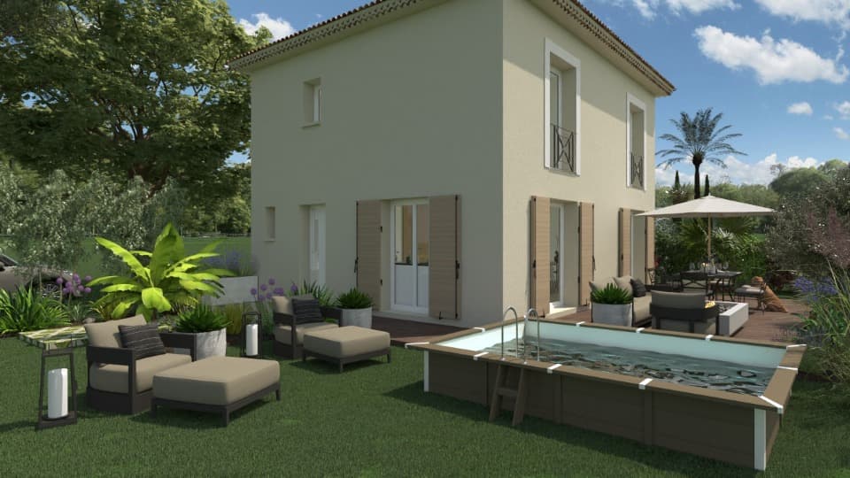Maison neuve - Terrain à bâtir La Crau (83260) à La Crau (83), prix 472 000 €