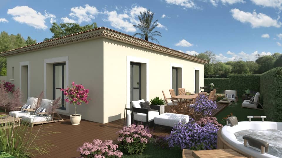Maison neuve - Terrain à bâtir La Crau (83260) à La Crau (83), prix 481 000 €