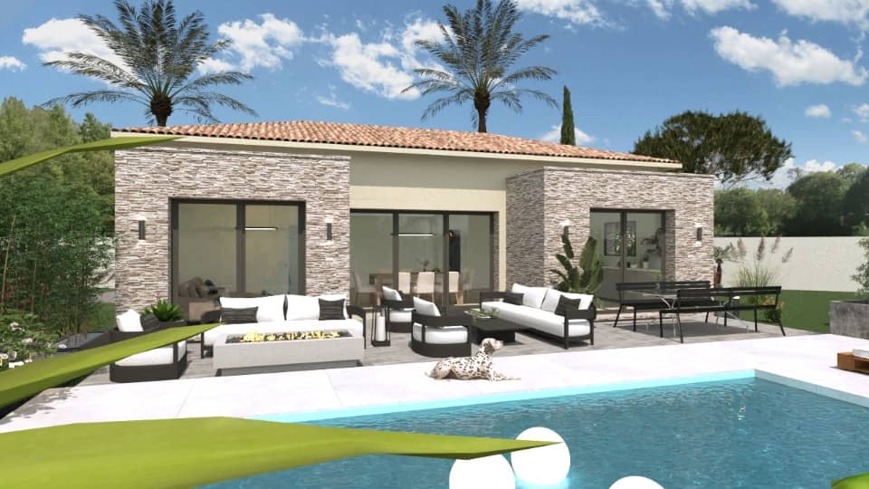 Maison neuve - Terrain à bâtir La Crau (83260) à La Crau (83), prix 524 000 €