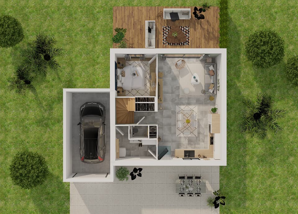 Maison neuve - Terrain à bâtir () à Villecresnes (94), prix 561 000 €