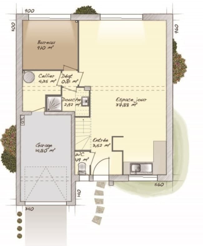 Maison neuve - Terrain à bâtir () à Noisy-le-Grand (93), prix 586 000 €