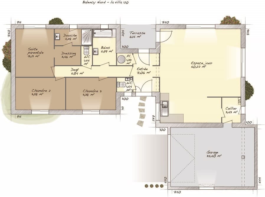 Maison neuve - Terrain à bâtir La Queue-en-Brie (94510) à La Queue-en-Brie (94), prix 599 000 €