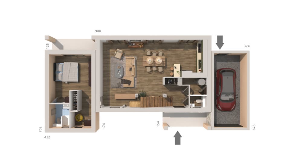 Maison neuve - Terrain à bâtir  () à Maureillas-las-Illas (66), prix 327 900 €