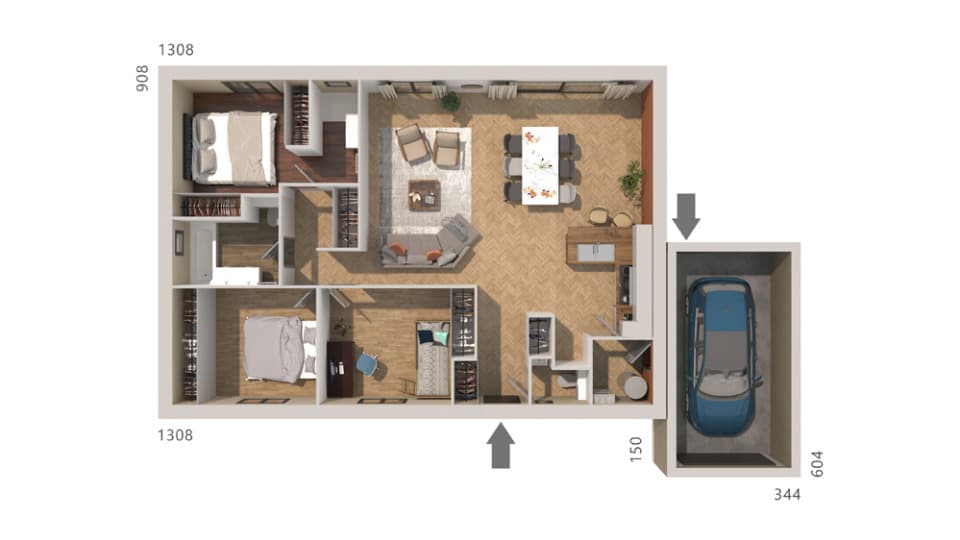 Maison neuve - Terrain à bâtir  () à Ortaffa (66), prix 357 000 €