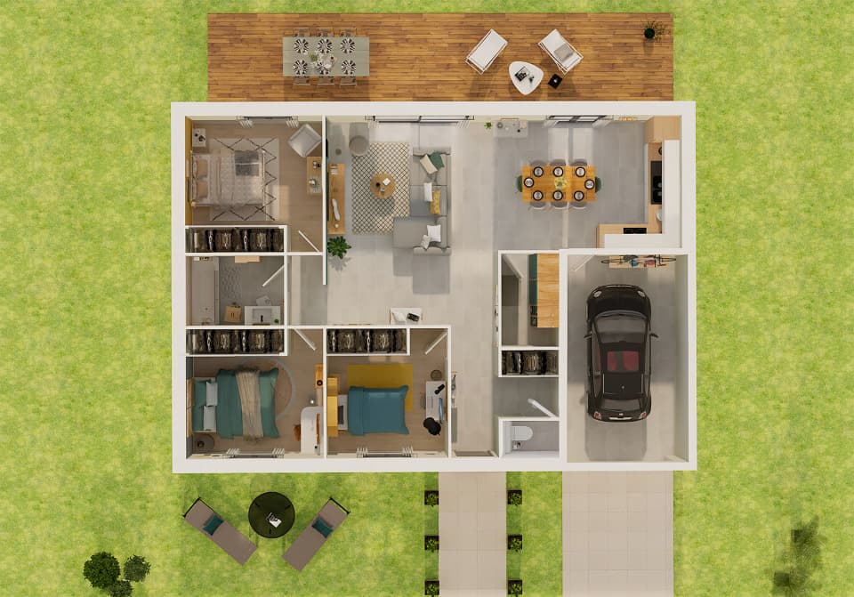 Maison neuve - Terrain à bâtir  () à Elne (66), prix 245 400 €