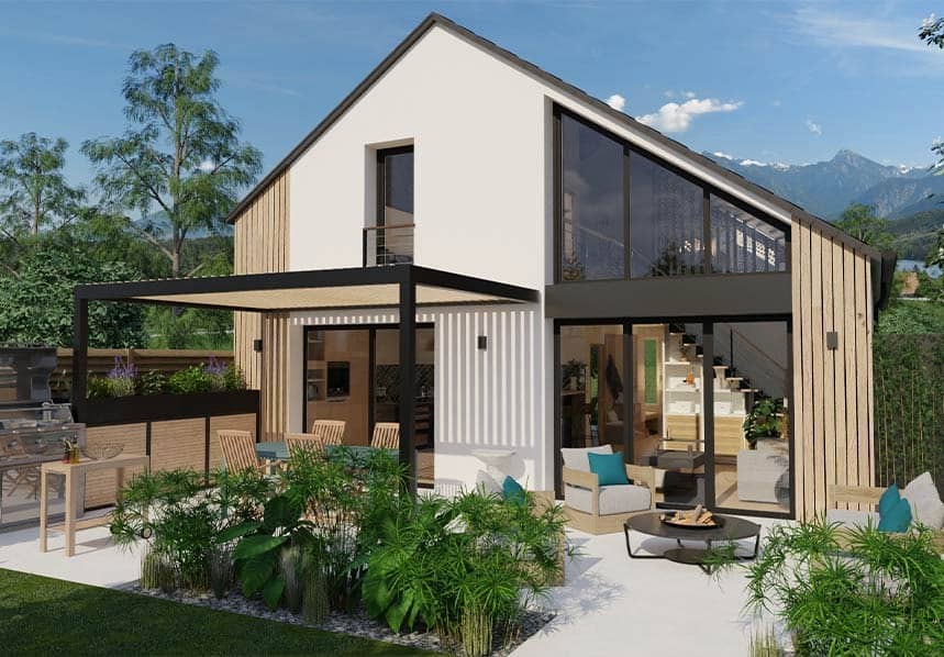 Maison neuve - Terrain à bâtir  () à Moret-Loing-et-Orvanne (77), prix 549 900 €