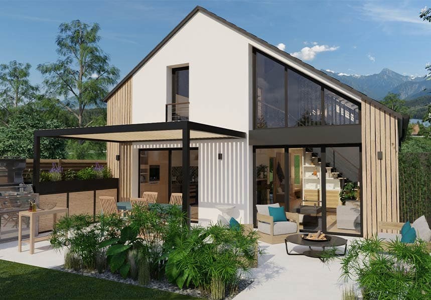 Maison neuve - Terrain à bâtir Le Plessis-aux-Bois (77165) à Le Plessis-aux-Bois (77), prix 624 000 €