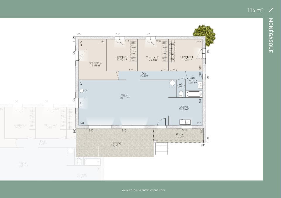 Maison neuve - Terrain à bâtir () à Les Pennes-Mirabeau (13), prix 359 000 €