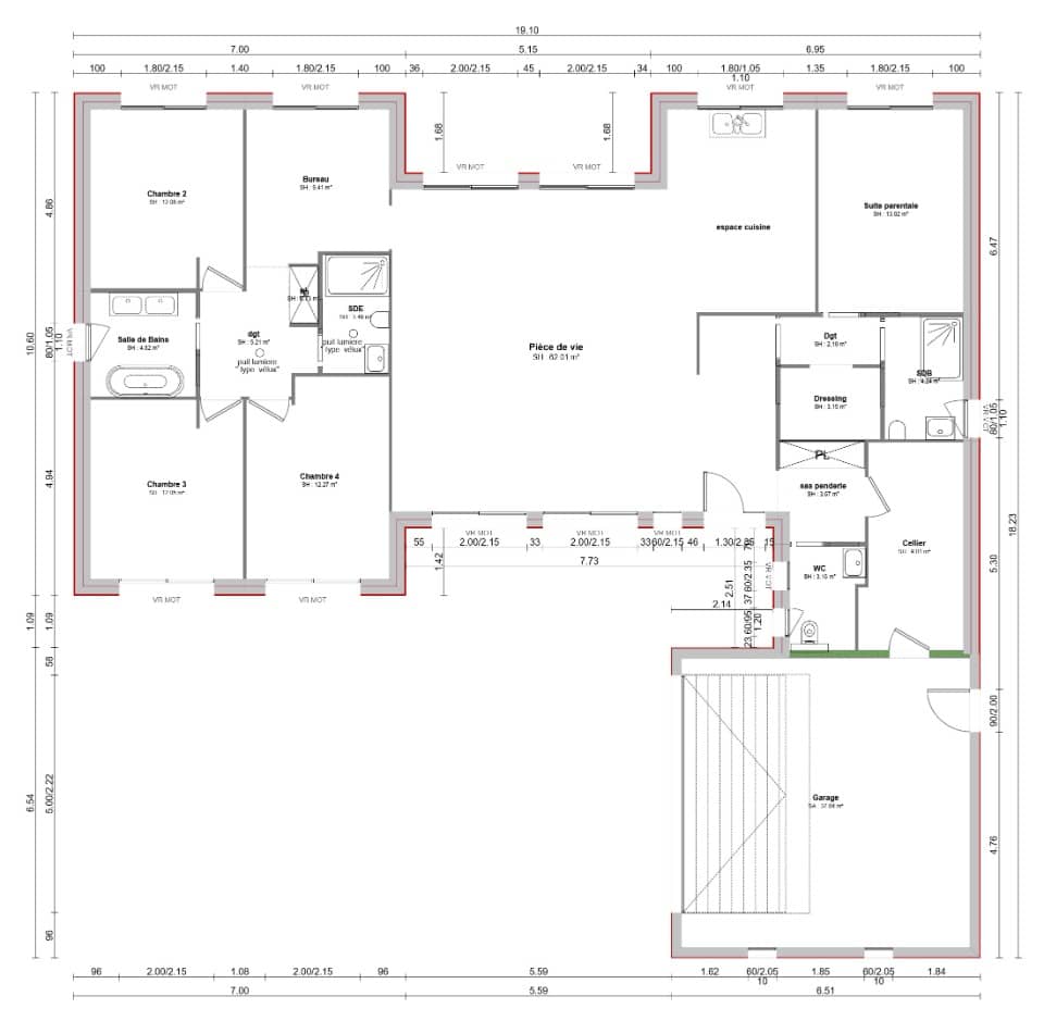 Maison neuve - Terrain à bâtir Boissy-sous-Saint-Yon (91790) à Boissy-sous-Saint-Yon (91), prix 722 211 €