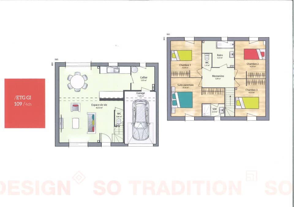 Maison neuve - Terrain à bâtir Brétigny-sur-Orge (91220) à Brétigny-sur-Orge (91), prix 418 609 €