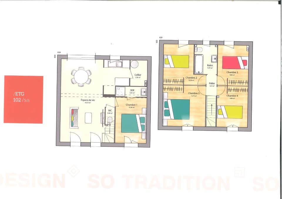 Maison neuve - Terrain à bâtir Pringy (77310) à Pringy (77), prix 344 811 €