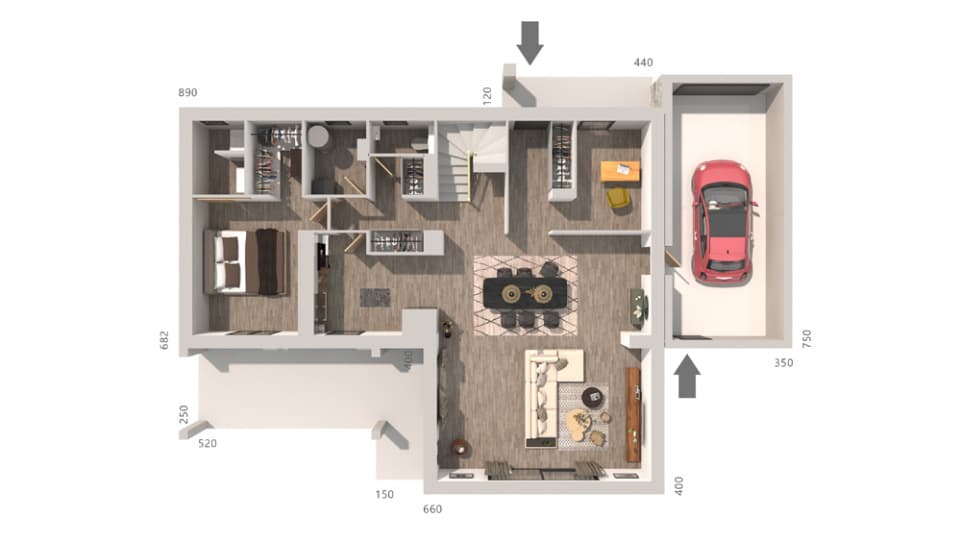 Maison neuve - Terrain à bâtir () à Fons (30), prix 399 850 €