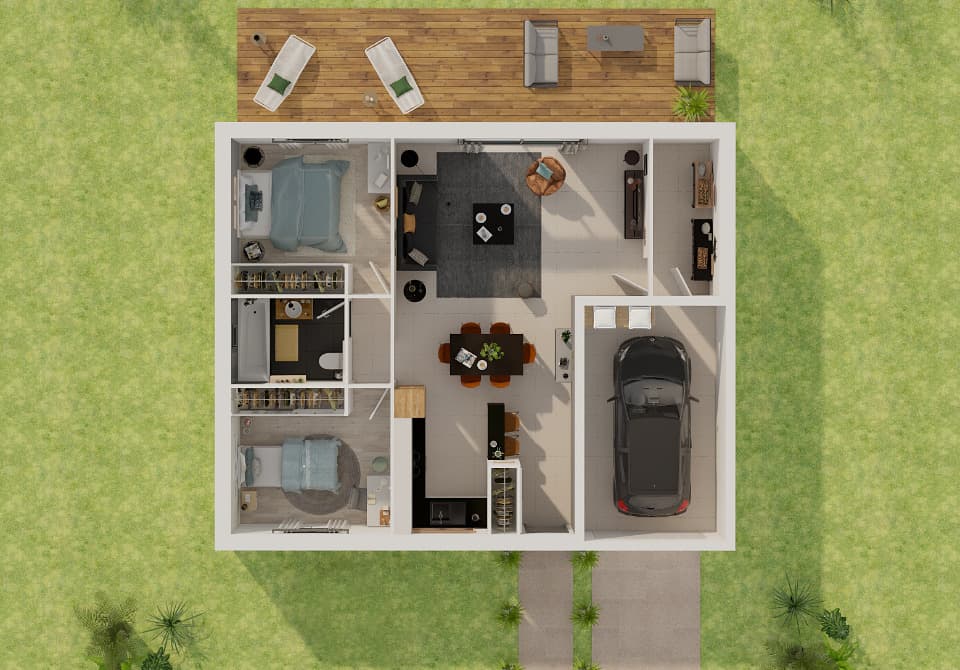 Maison neuve - Terrain à bâtir () à Sauzet (30), prix 229 900 €