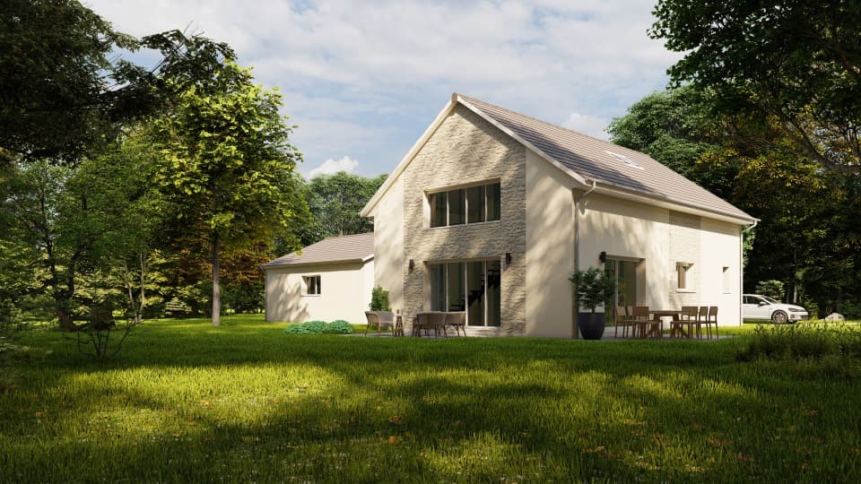 Maison neuve - Terrain à bâtir Saint-Germain-les-Vergnes (19330) à Saint-Germain-les-Vergnes (19), prix 370 000 €