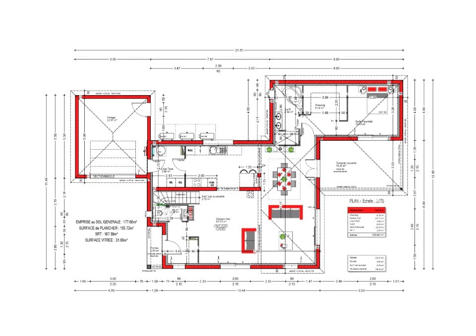 Maison neuve - Terrain à bâtir Saint-Aubin-de-Médoc (33160) à Saint-Aubin-de-Médoc (33), prix 655 000 €