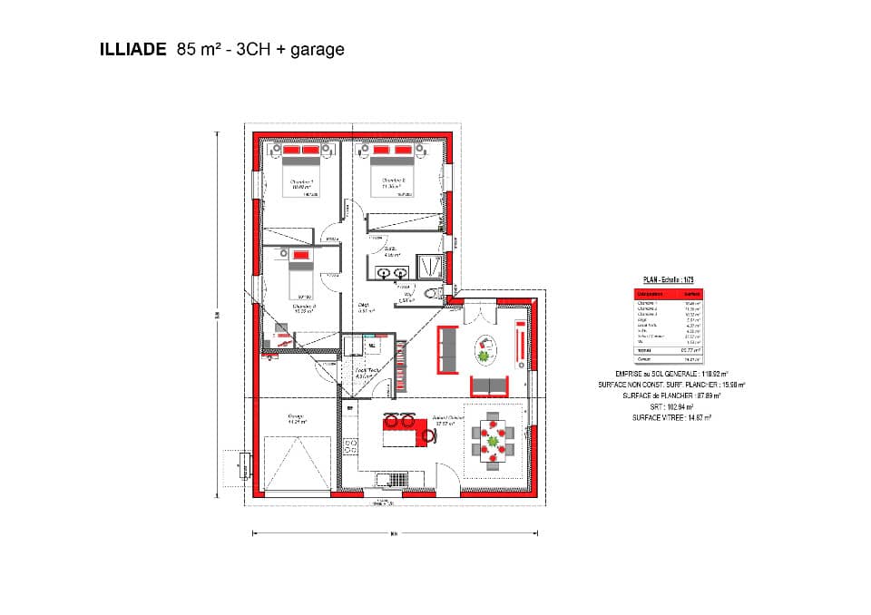 Maison neuve - Terrain à bâtir Lesparre-Médoc (33340) à Lesparre-Médoc, prix 247 000 €