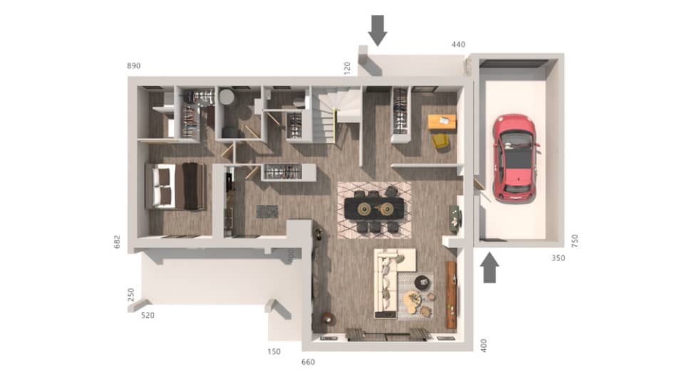 Maison neuve - Terrain à bâtir Gignac (34150) à Gignac (34), prix 500 040 €