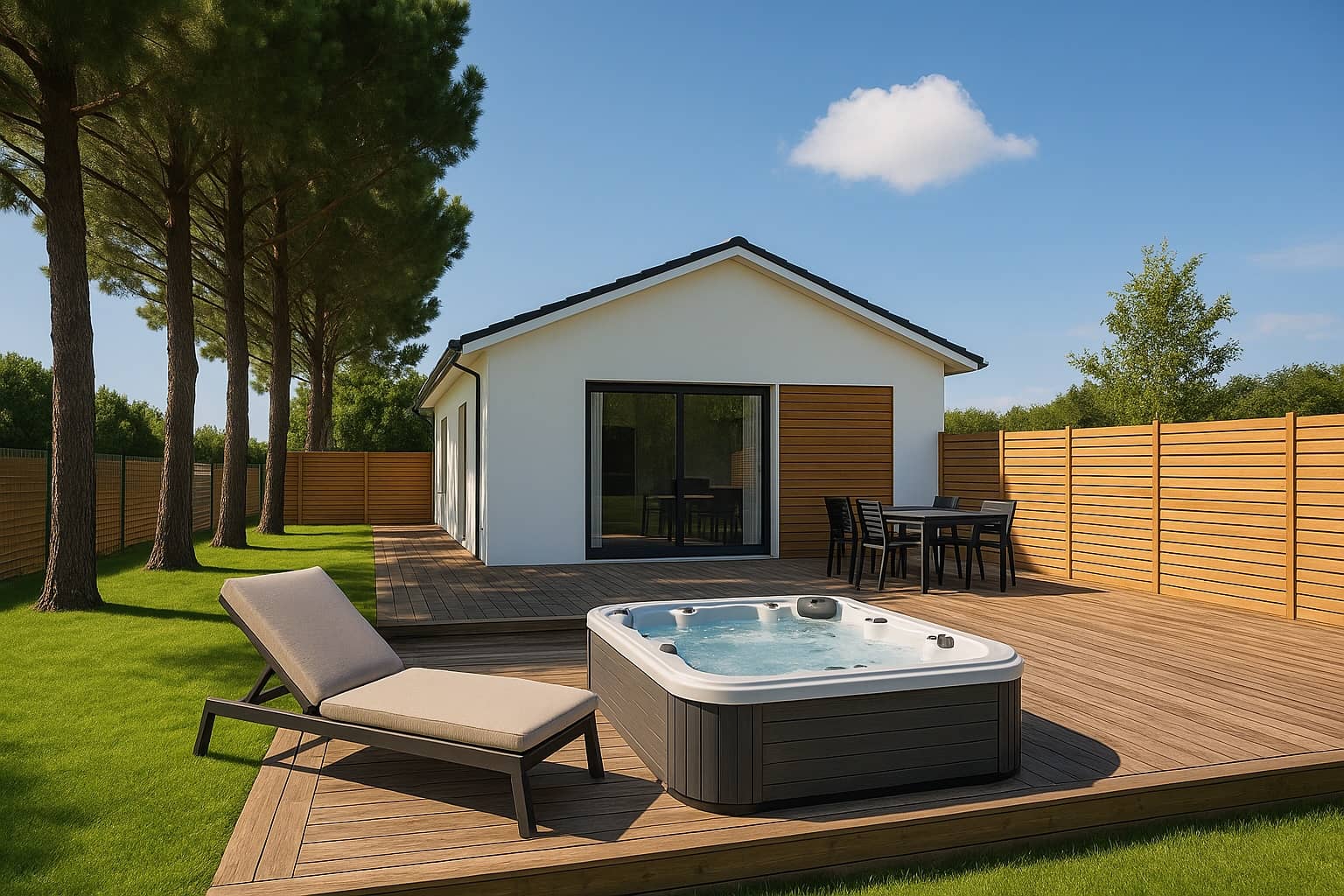 Maison neuve - Magnifique terrain de 1000 m² avec maison de 100 m² à Audenge, prix 362 000 €