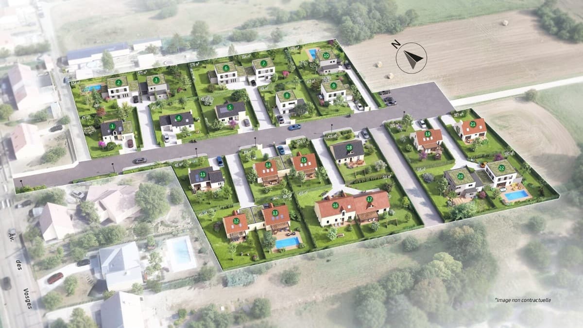 Terrain - DOMBASLE / 324 m² - 675 m² à Dombasle sur meurthe (54), prix 66 800 €