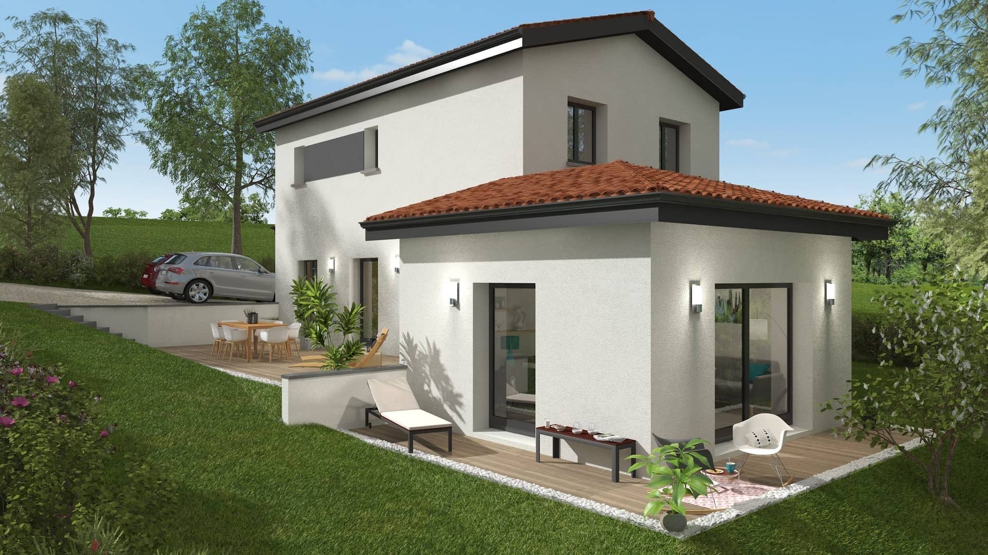 Maison neuve - Maison dans les hauteurs de Anse à Anse (69), prix 526 000 €