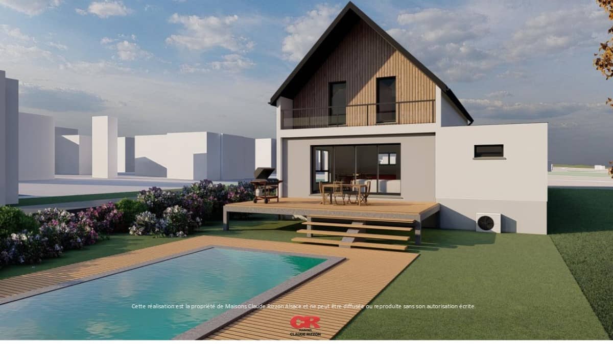 Maison neuve - Maison neuve 120 m², garage  à La wantzenau (67), prix 499 000 €