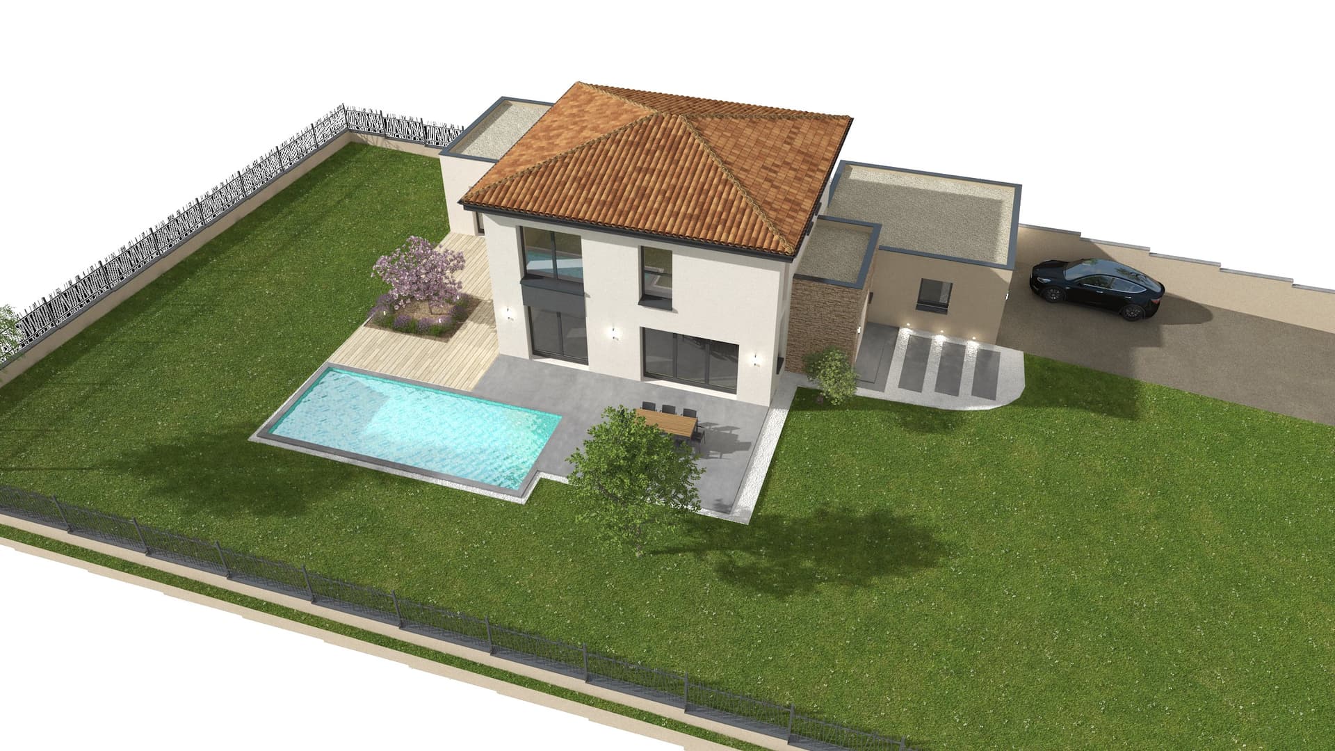 Maison neuve St etienne des oullieres (69) - 151m² - 573000€ (photo 4/6)