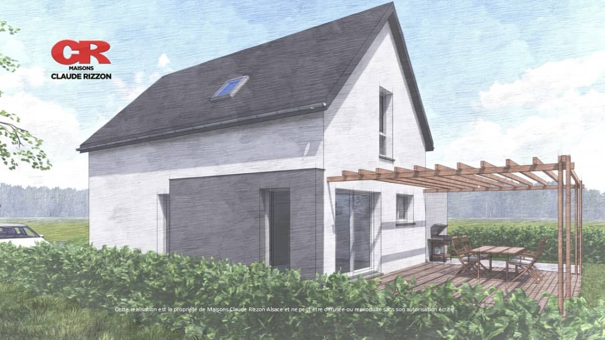 Maison neuve - Maison neuve 5 pièces, garage à Mertzwiller (67), prix 270 000 €