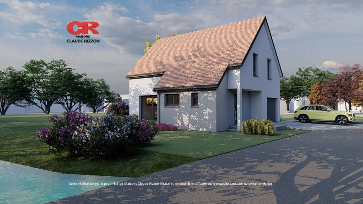 Maison neuve - Maison neuve 5 pièces, garage à Huttenheim (67), prix 355 000 €