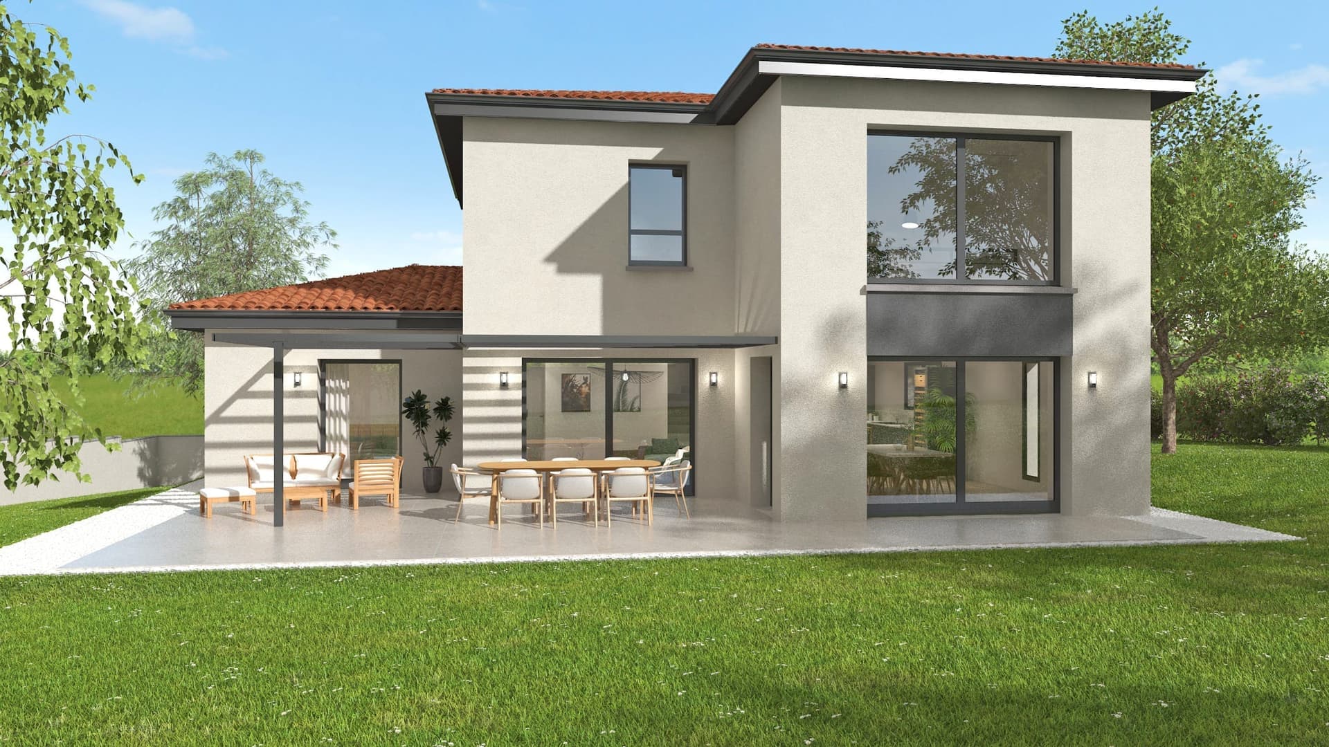Maison neuve - Maison contemporaine Craponne à Craponne (69), prix 816 000 €