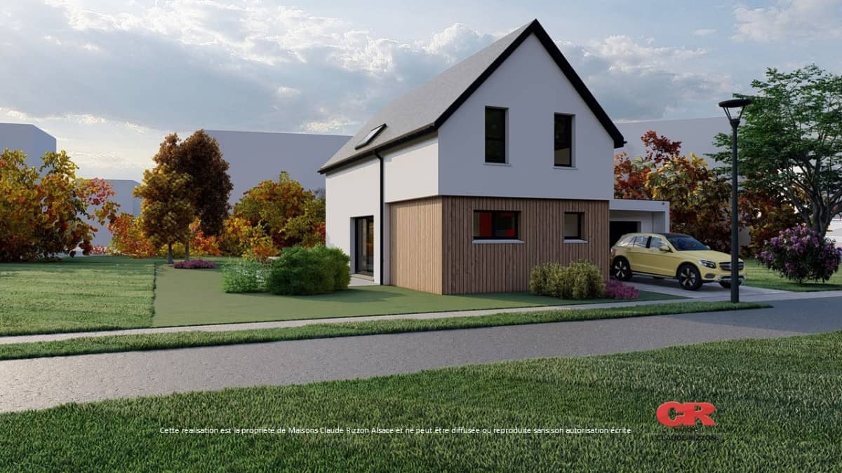 Maison neuve - Maison neuve 5 pièces, garage à Geispolsheim (67), prix 460 000 €