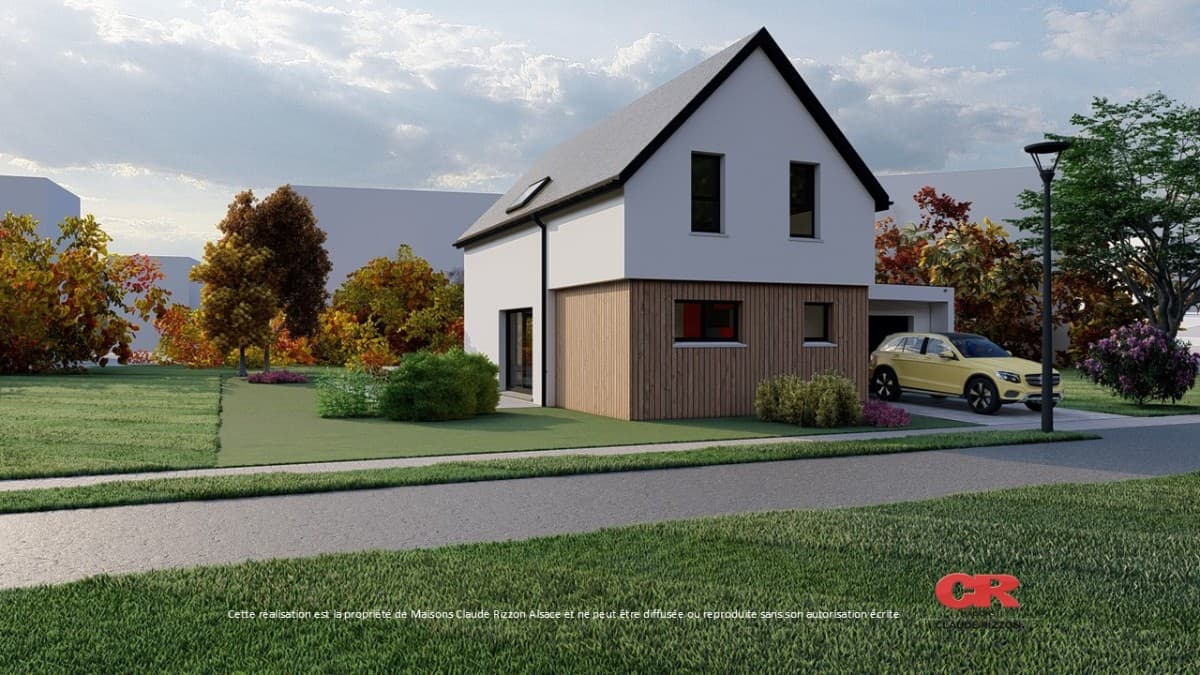 Maison neuve - Maison neuve 5 pièces, garage à Geispolsheim (67), prix 460 000 €