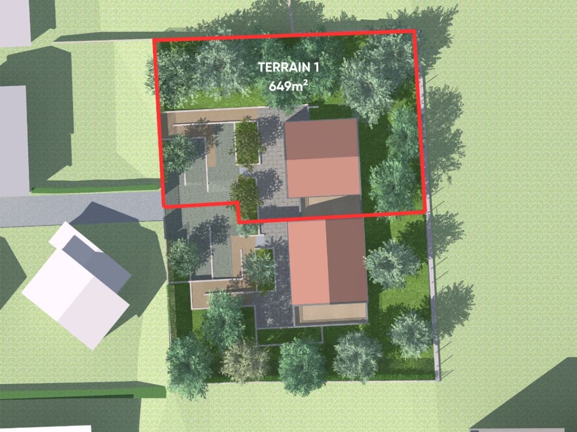 Terrain Francheville (69) - 649m² - 250000€ (photo 2/4)