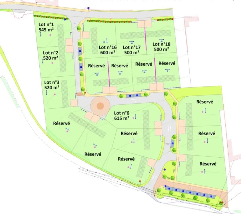 Terrain Marcilly d azergues (69) - 520m² - 232900€ (photo 3/3)