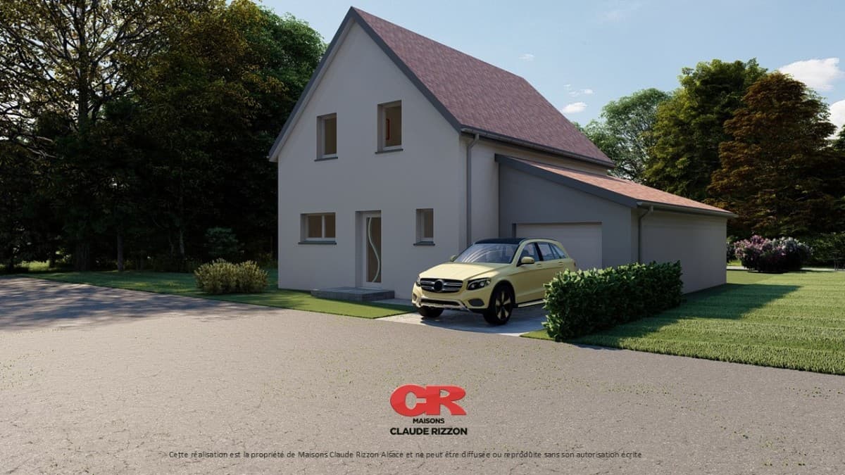 Maison neuve - Maison neuve 5 pièces, garage à Boersch (67), prix 355 000 €