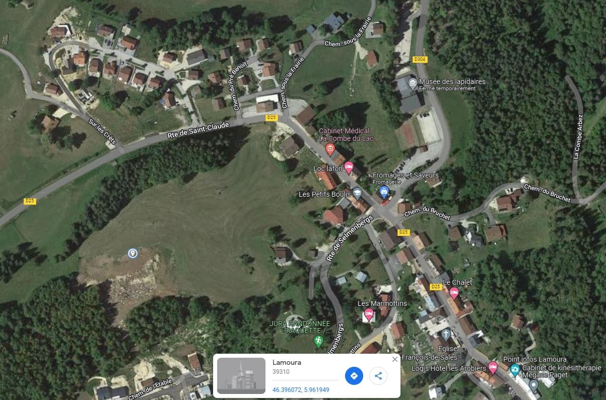 Terrain Lamoura (39) - 804m² - 88440€ (photo 2/6)