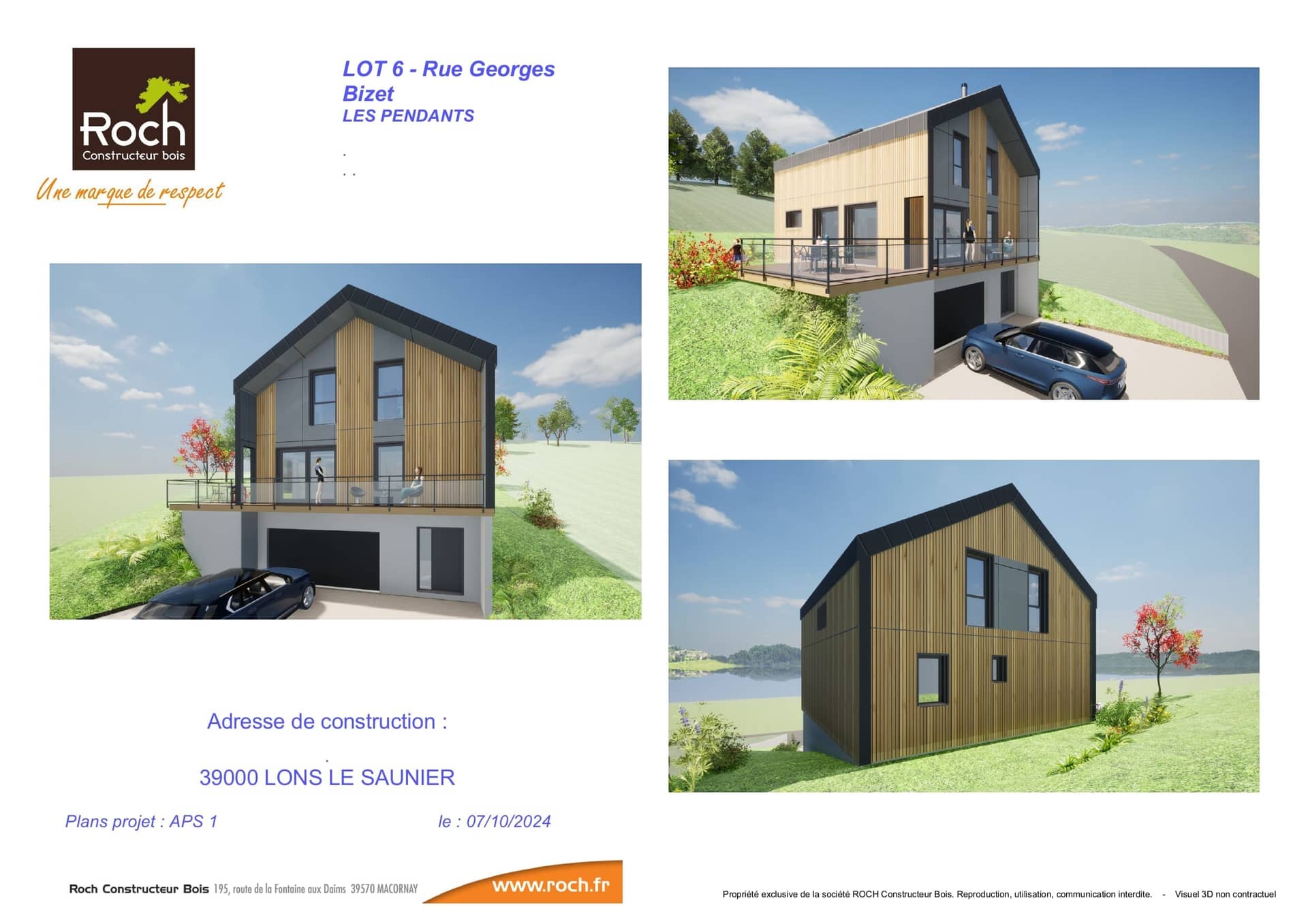 Maison neuve - Projet de Maison Lons le Saunier à Lons le saunier (39), prix 455 000 €