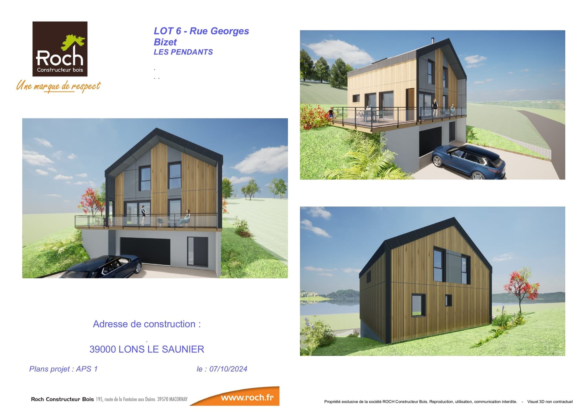 Maison neuve - Projet de Maison Lons le Saunier à Lons le saunier (39), prix 455 000 €