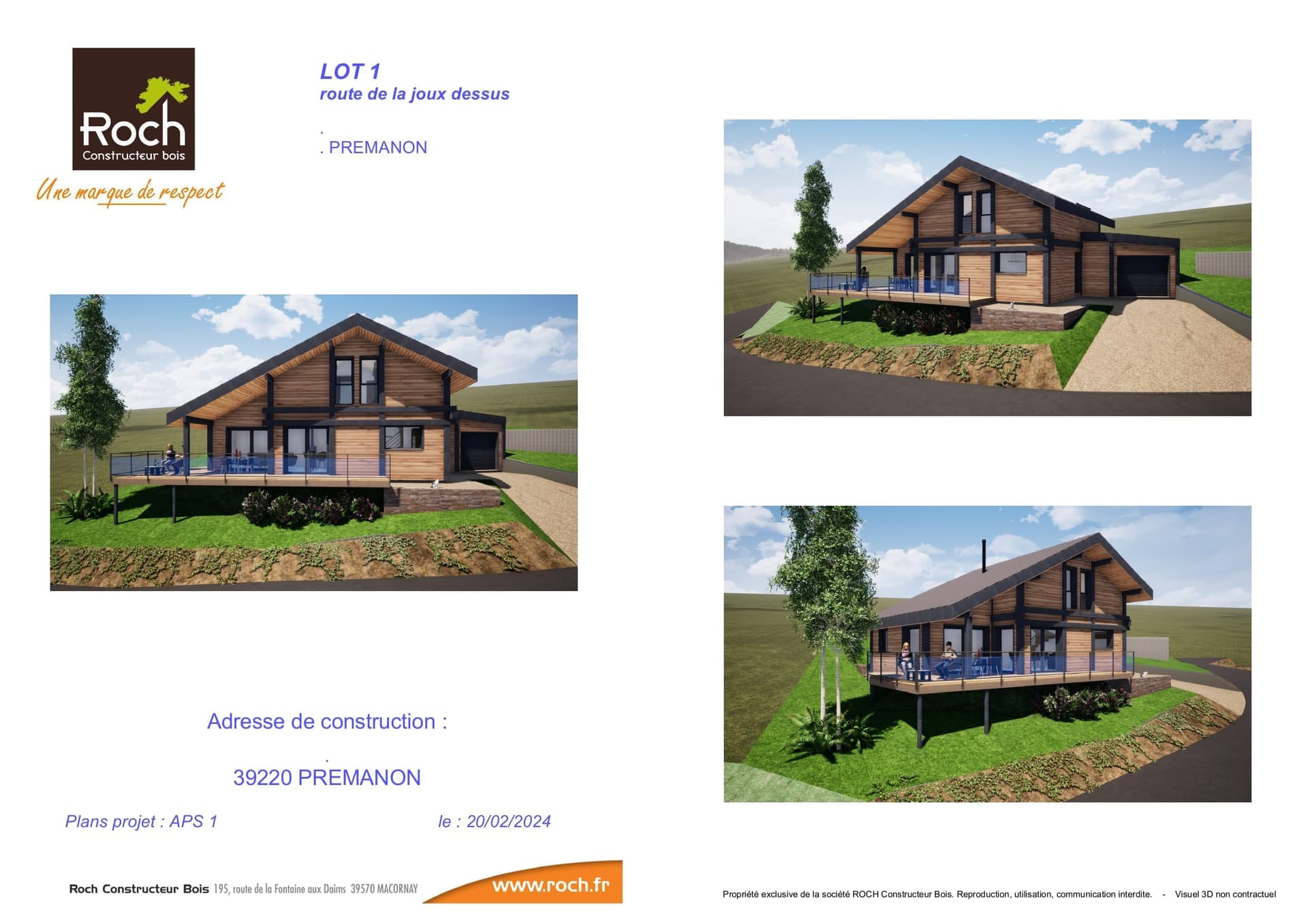 Maison neuve - Projet terrain Maison à Prémanon à Premanon (39), prix 498 000 €