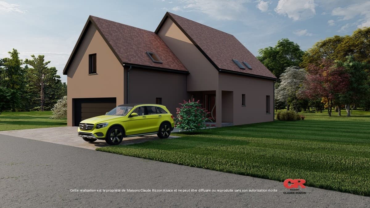 Maison neuve - Maison neuve 165 m² avec garage à Olwisheim (67), prix 530 000 €