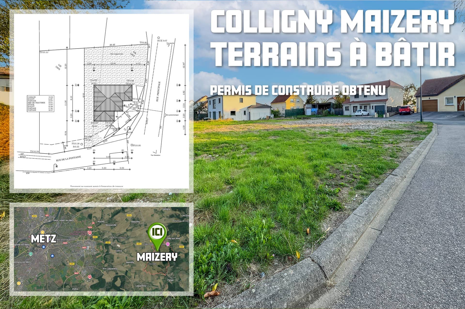 Terrain - Terrain COLLIGNY MAIZERY à Colligny maizery (57), prix 115 000 €