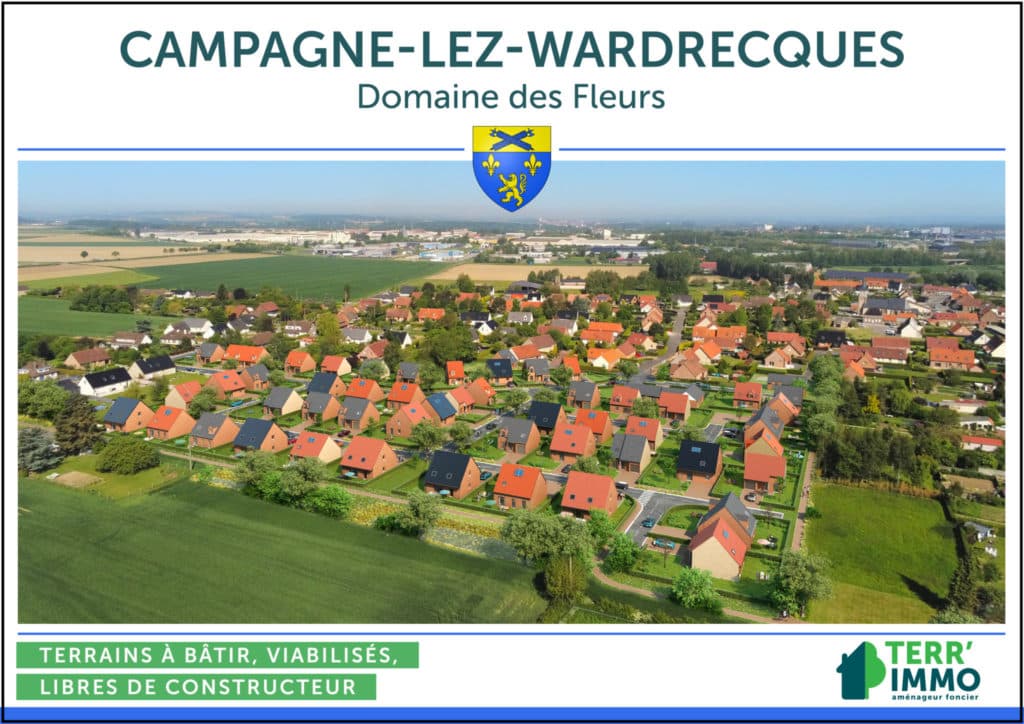 Terrain Campagne les wardrecques (62) - 435m² - 62700€ (photo 2/2)
