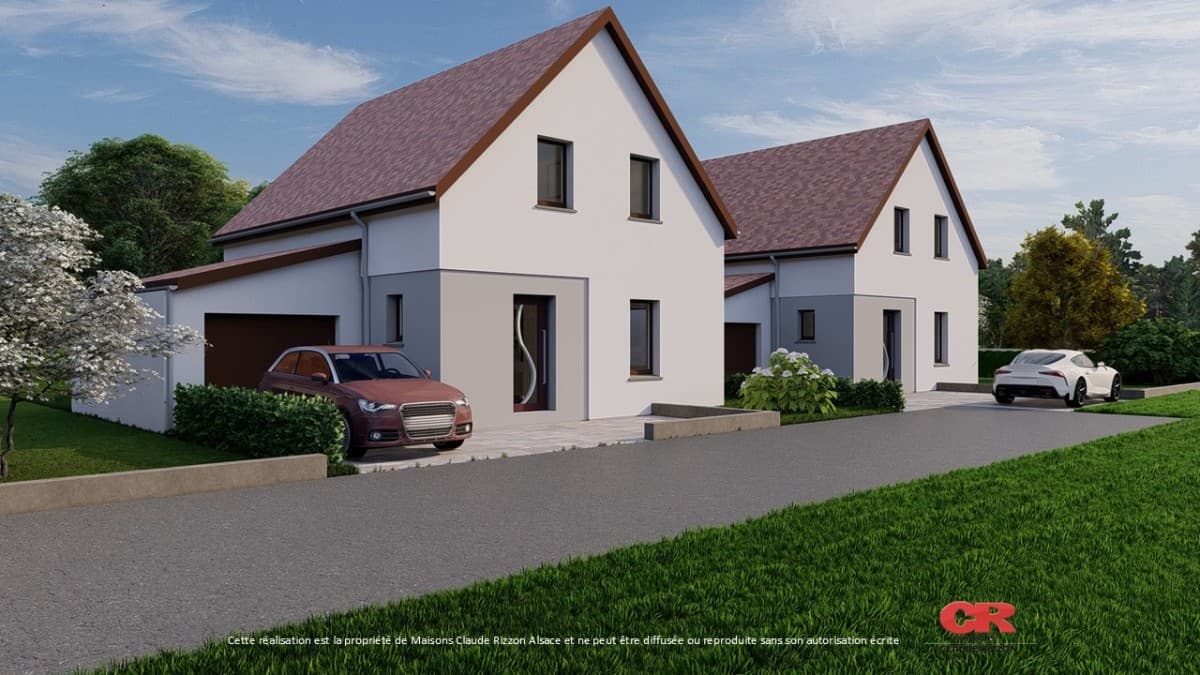 Maison neuve - Maison neuve F5 avec garage à Scharrachbergheim irmstett (67), prix 310 000 €