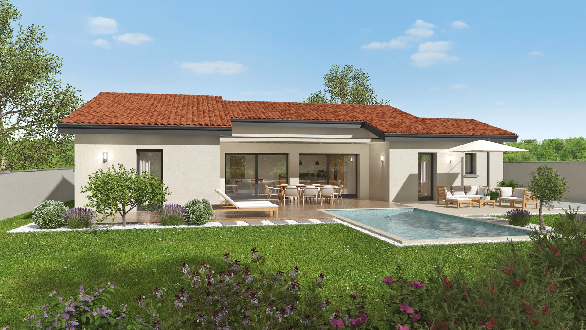 Maison neuve Montmerle sur saone (10) - 127m² - 491000€ (photo 2/4)