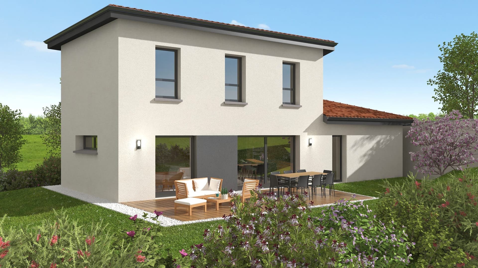 Maison neuve - Maison à Lachassagne à Lachassagne (69), prix 412 000 €